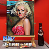 Marilyn Monroe Canvas Art - Make Love Not War by Chris Tutty
